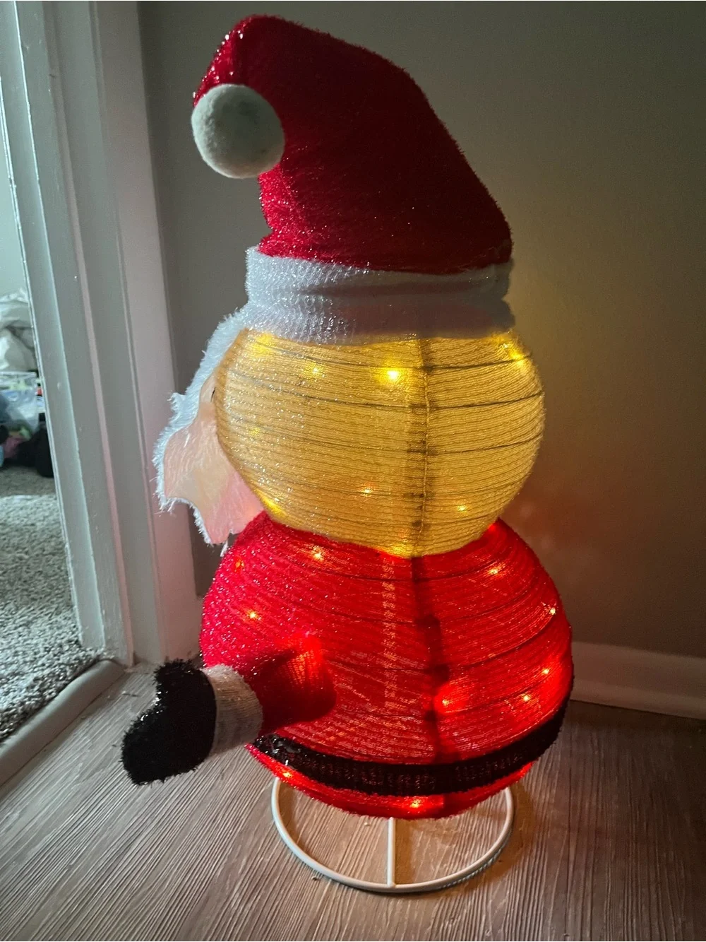 Merry Brite Red Santa Light – Festive Battery-Operated Holiday Decor